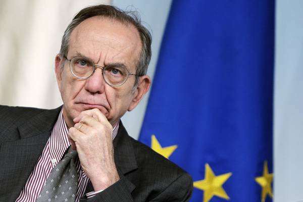 Il ministro dell'Economia, Pier Carlo Padoan