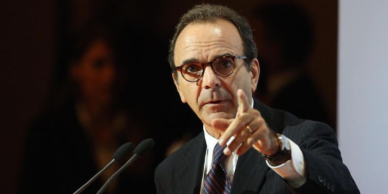 Il presidente di Confindustria Digitale Stefano Parisi, durante il forum di Confindustria "Italian Digital Agenda Annal Forum", Roma, 21 ottobre 2013. ANSA/ALESSANDRO DI MEO