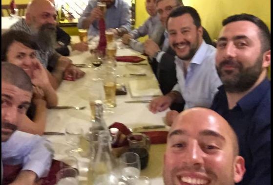 Salvini cena CasaPound