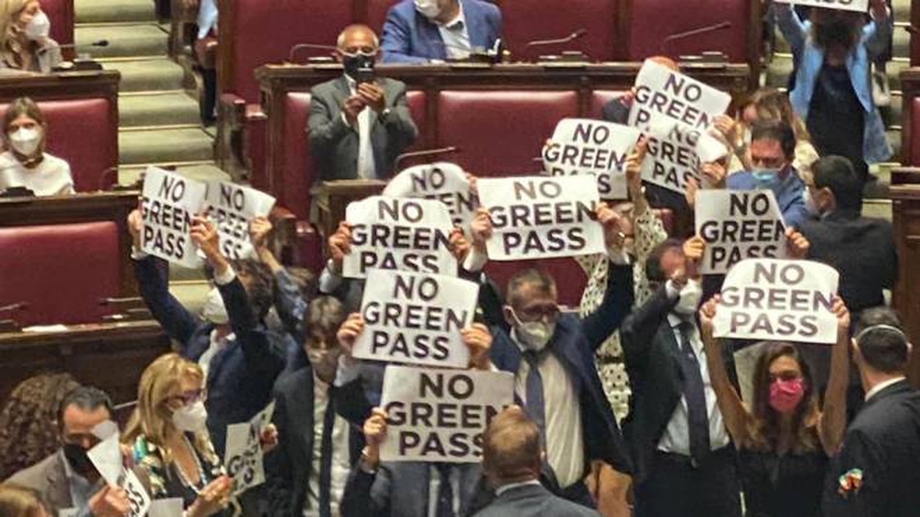 Dal 15 ottobre green pass obbligatorio in Parlamento