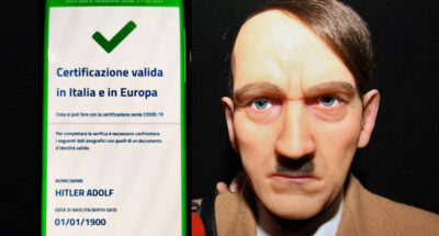 Green pass intestato anche ad Hitler