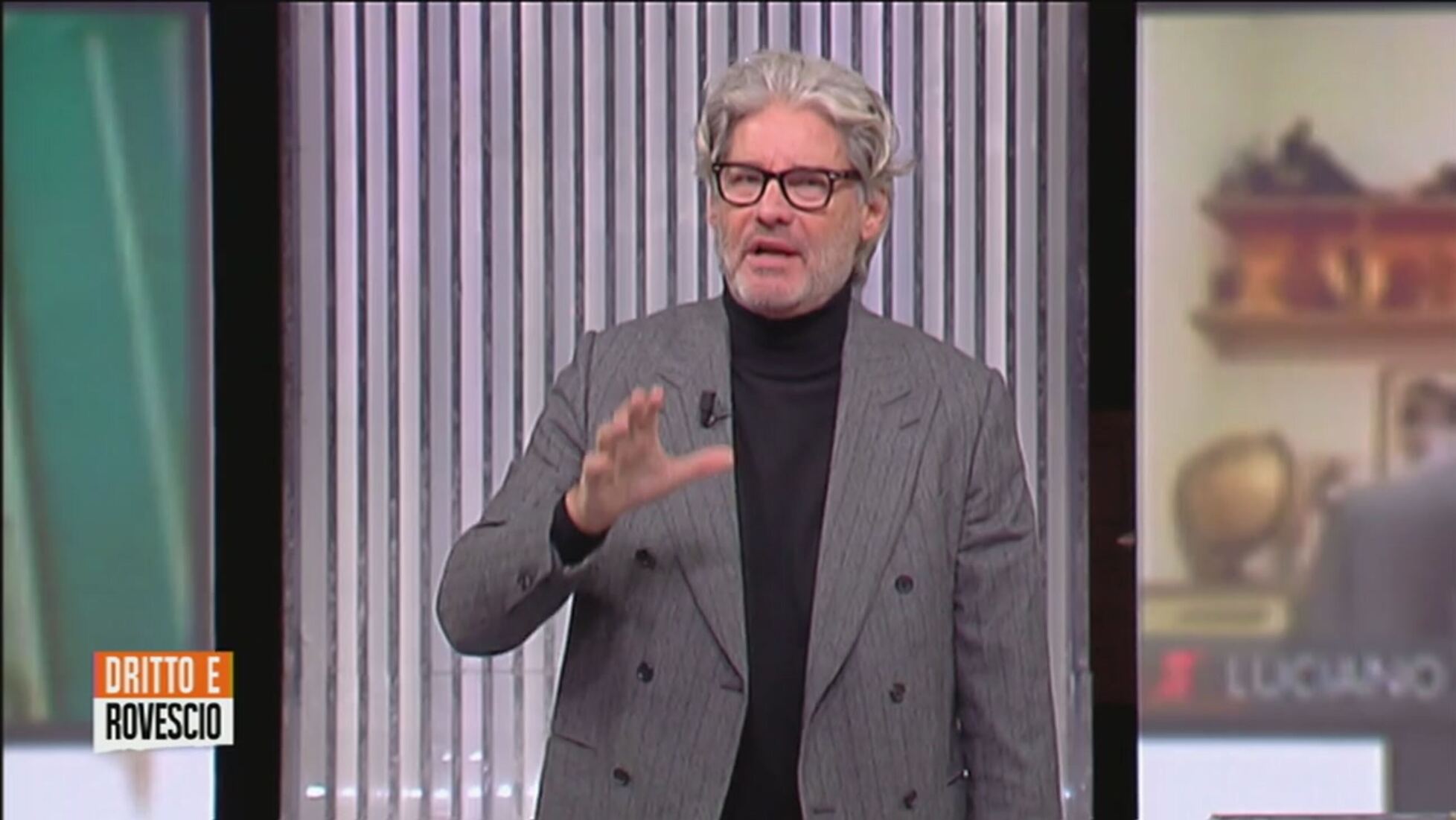 Del Debbio infuriato con l'ospite No vax