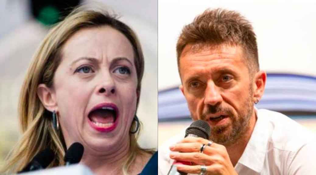 Andrea Scanzi attacca Giorgia Meloni