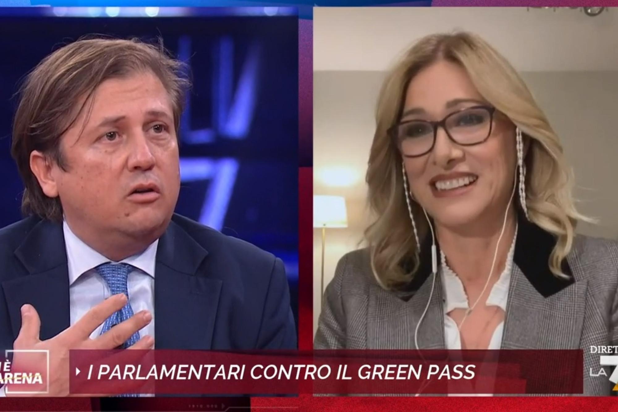 Francesca Donato fa infuriare Sileri a Non è l'Arena