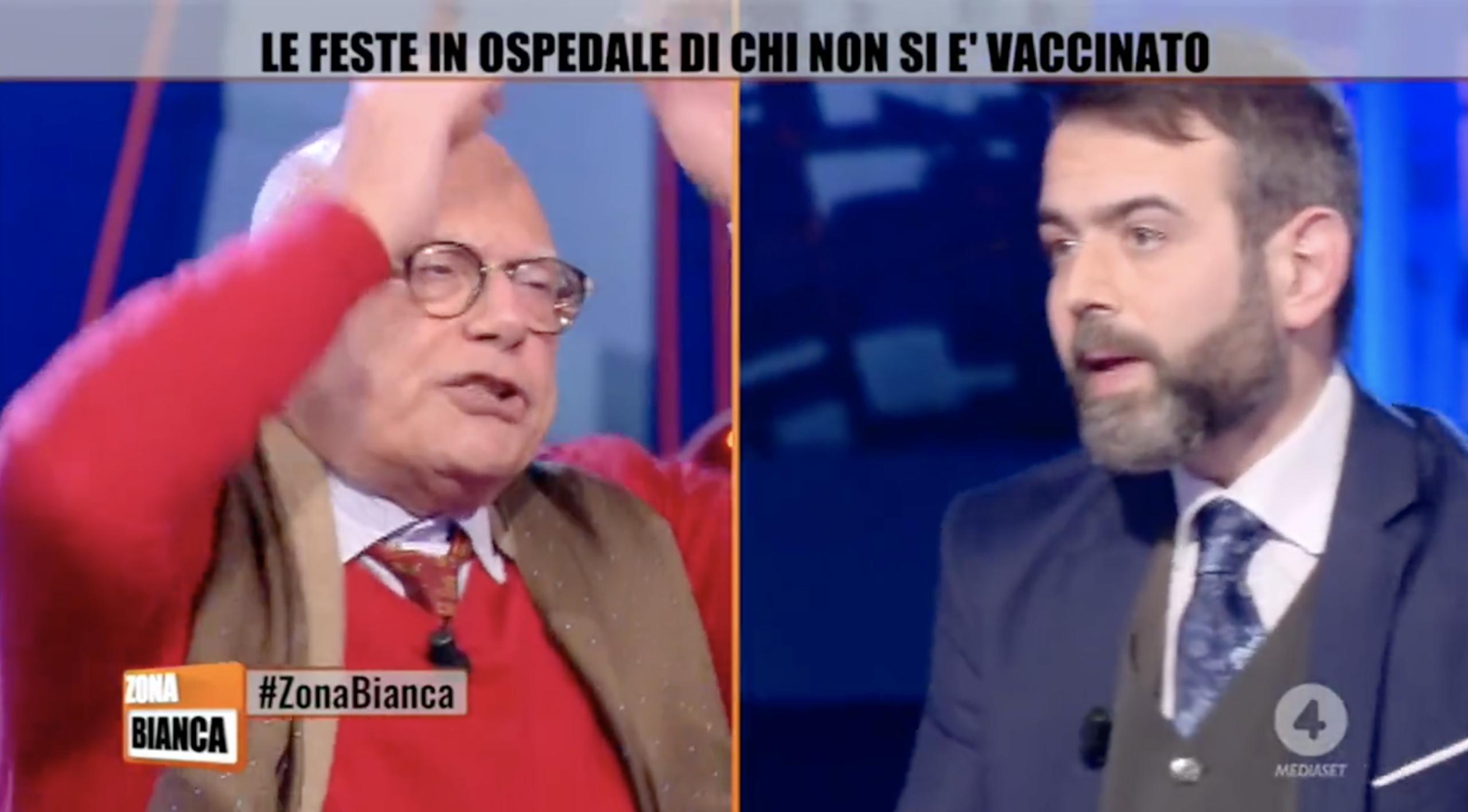 Galli minaccia di abbandonare lo studio di Zona bianca