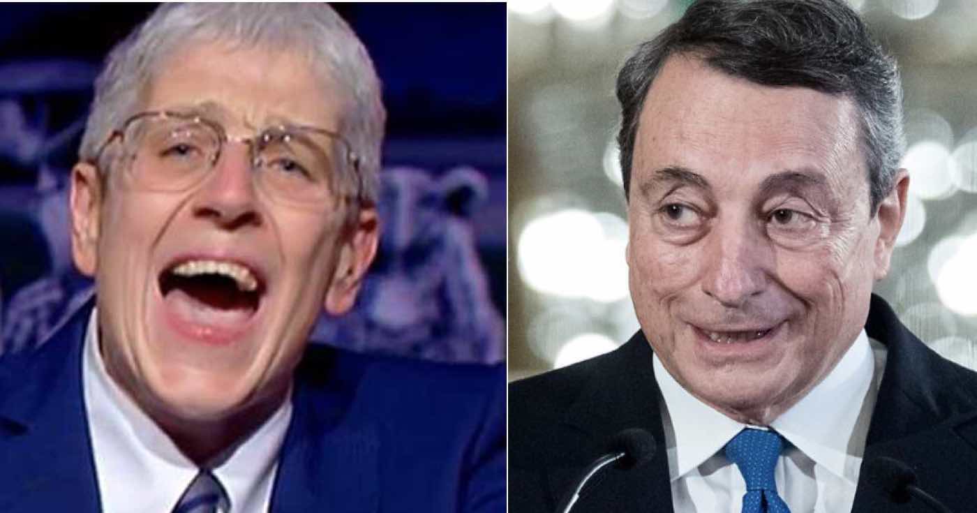 Mario Giordano aggredisce Draghi per prepararsi il ritorno in tv