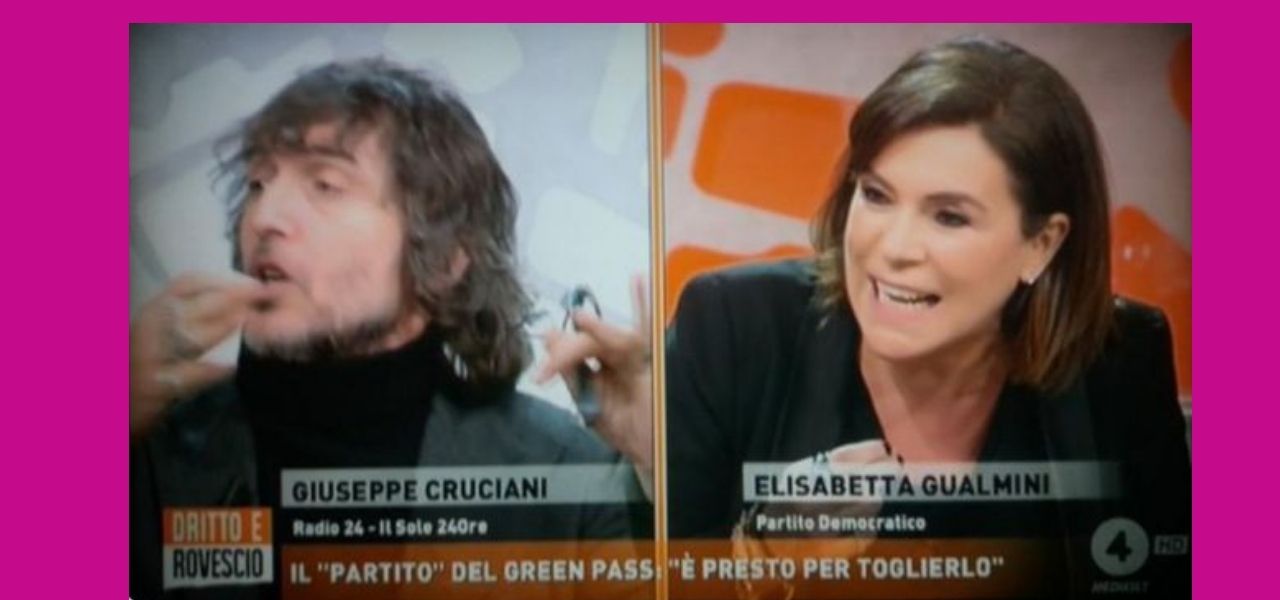 Gualmini contro Cruciani sui ragazzi senza green pass