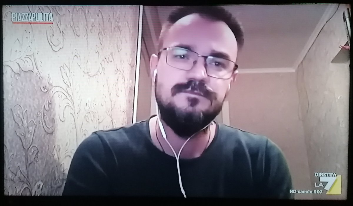 Il giornalista italiano sbotta col collega ucraino a Piazzapulita