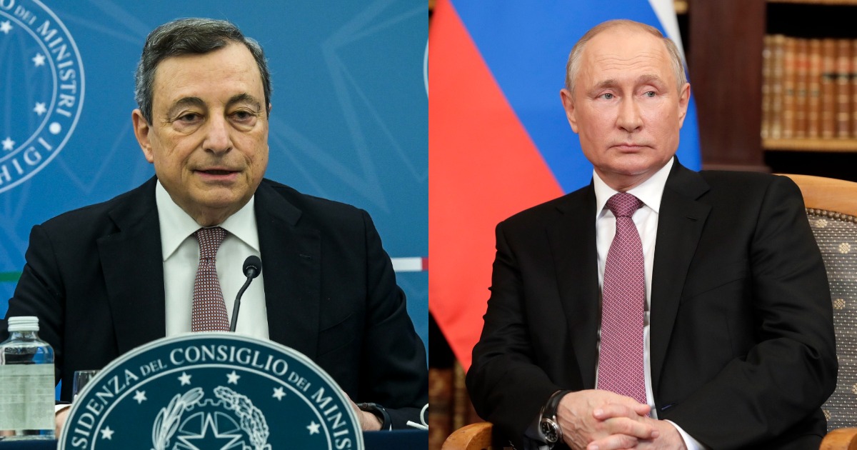 Draghi si ribella al ricatto di Putin sul gas
