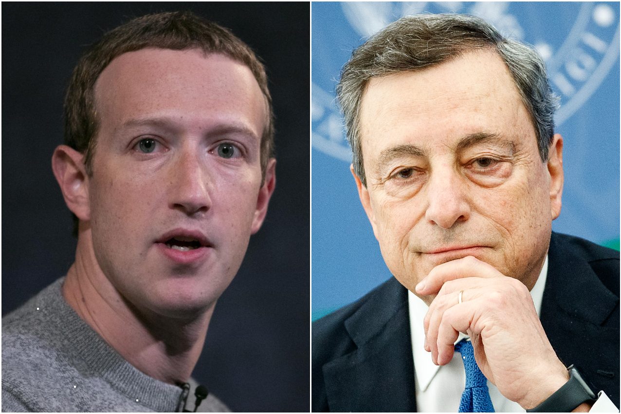 L’incontro tra Draghi e Zuckerberg a Palazzo Chigi