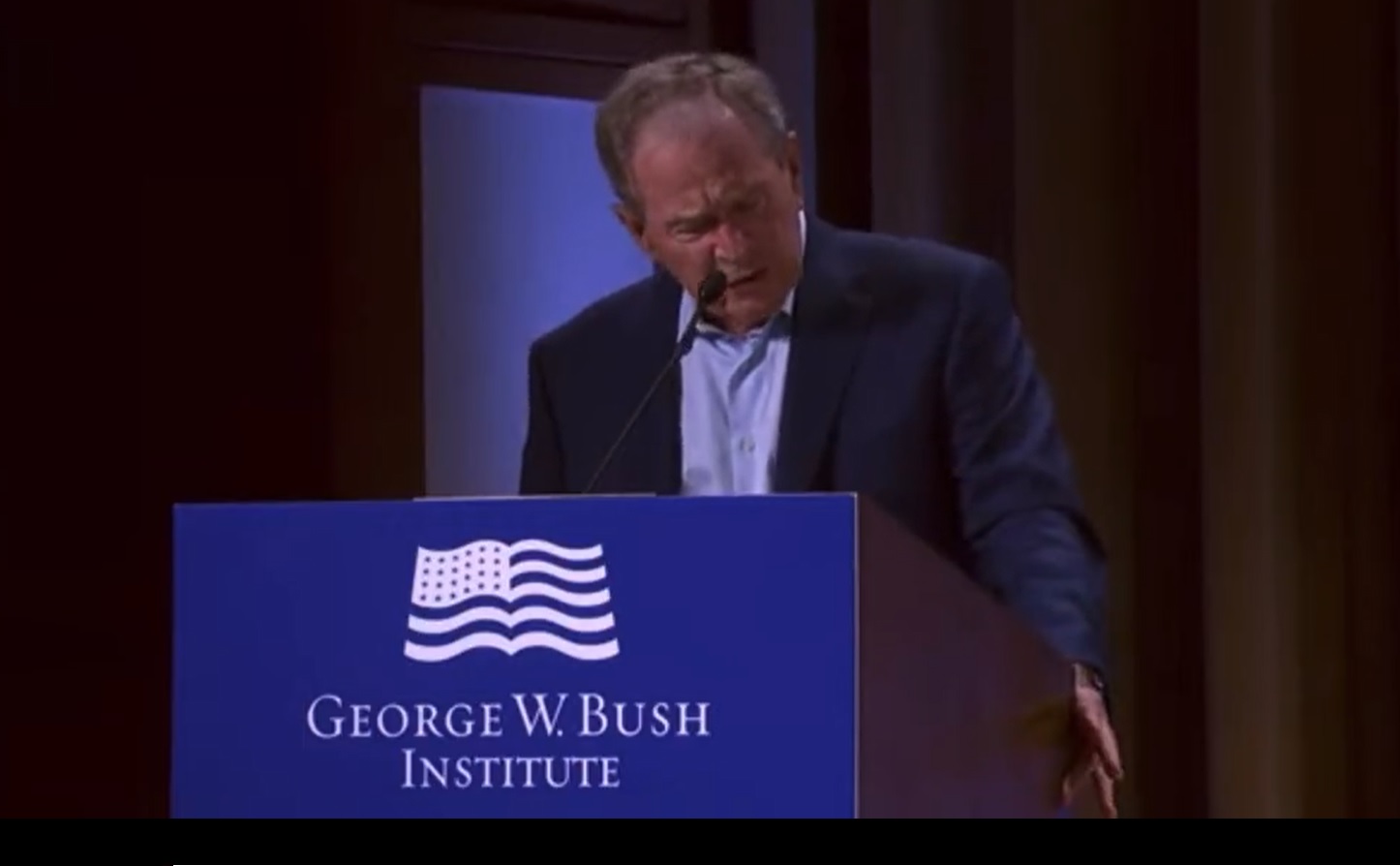 Il lapsus di Bush sull’Ucraina diventa virale