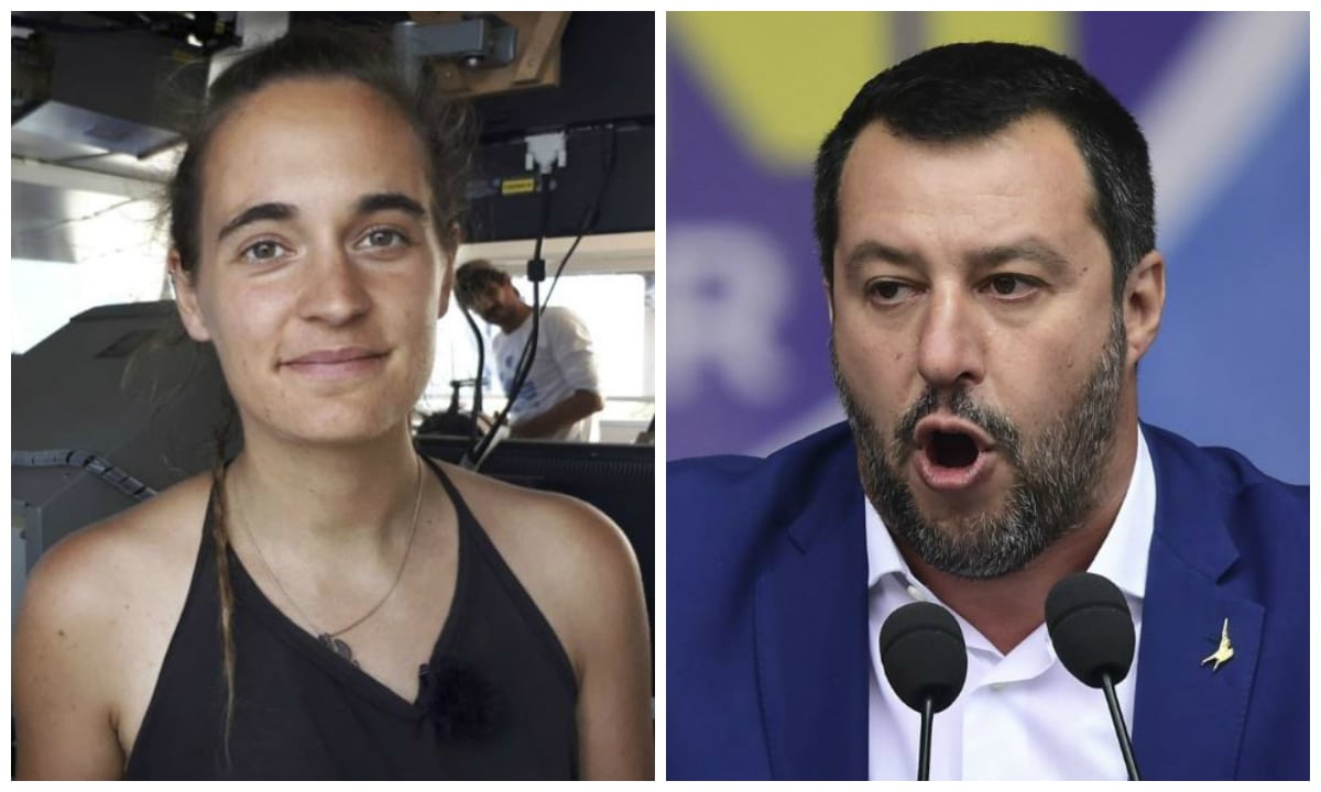 Salvini accusato di diffamazione contro Carola Rackete