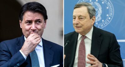 Lo scontro Draghi-Conte mette a rischio il governo