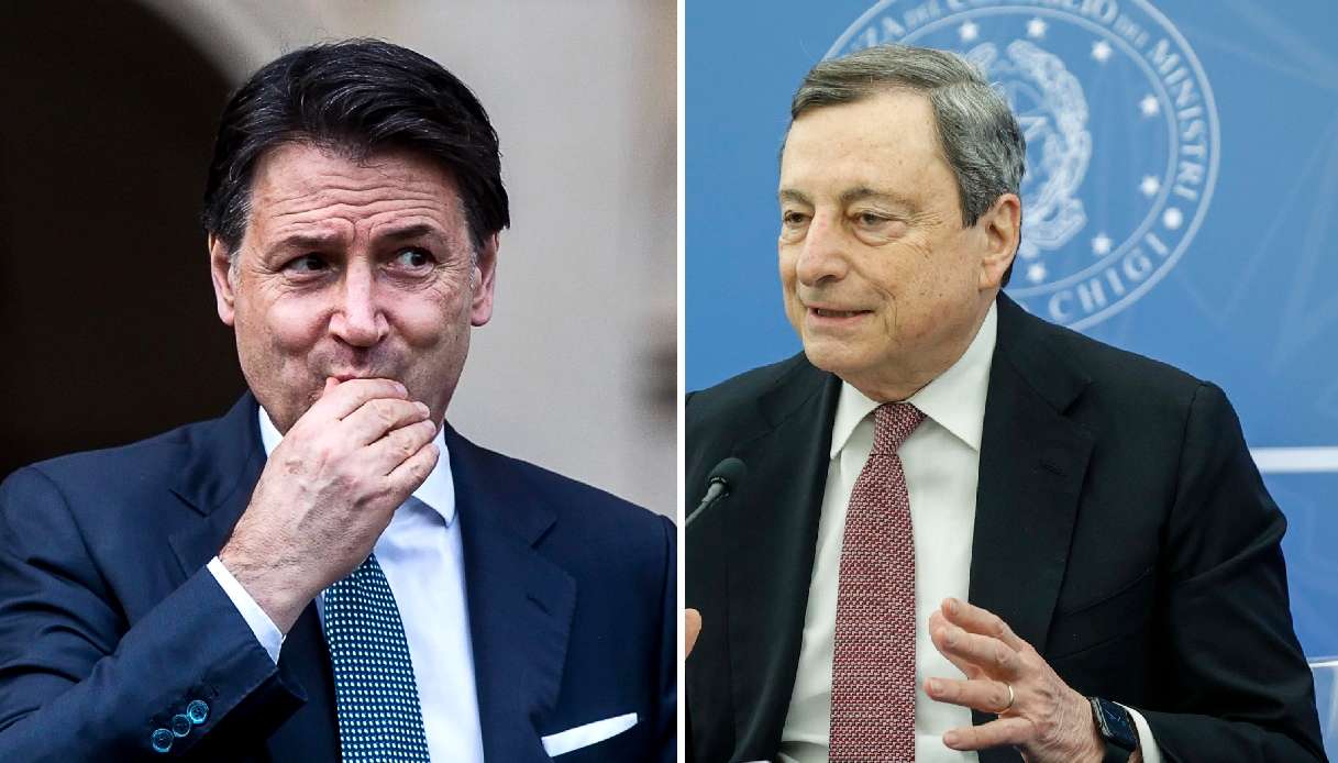 Lo scontro Draghi-Conte mette a rischio il governo