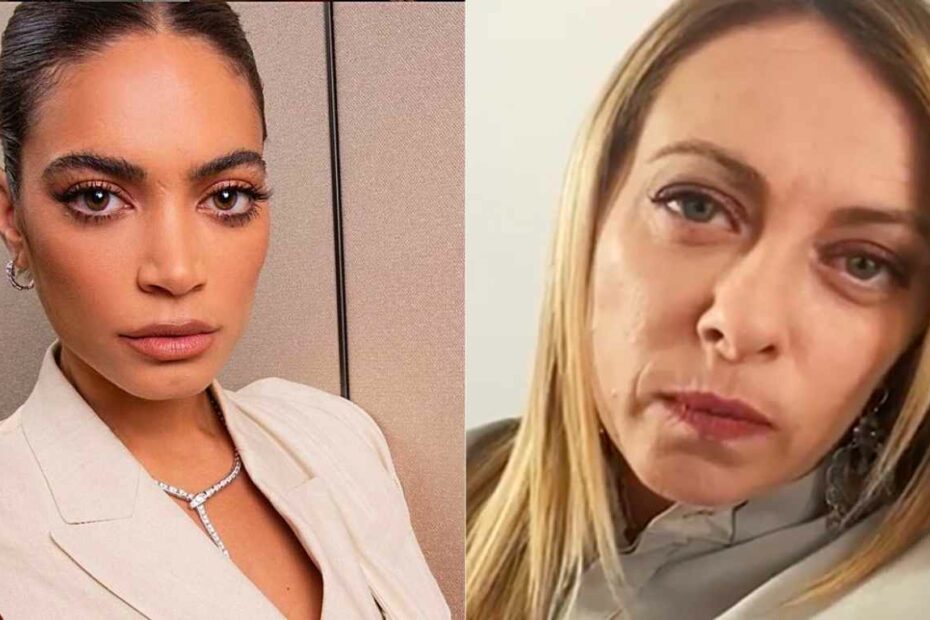 Elodie spaventata da Giorgia Meloni