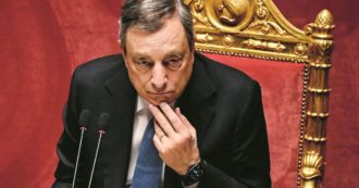 Draghi in Senato: “Basta proteste violente contro il governo”