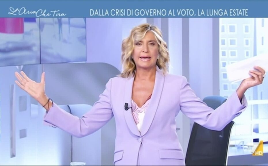 Myrta Merlino indignata dallo spot elettorale di Forza Italia sulle casalinghe