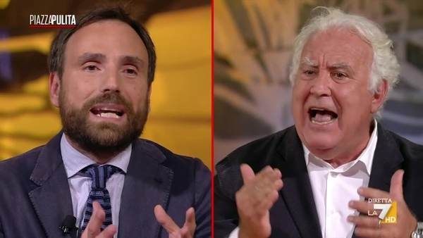 Santoro perde la testa a Piazzapulita: lite furiosa