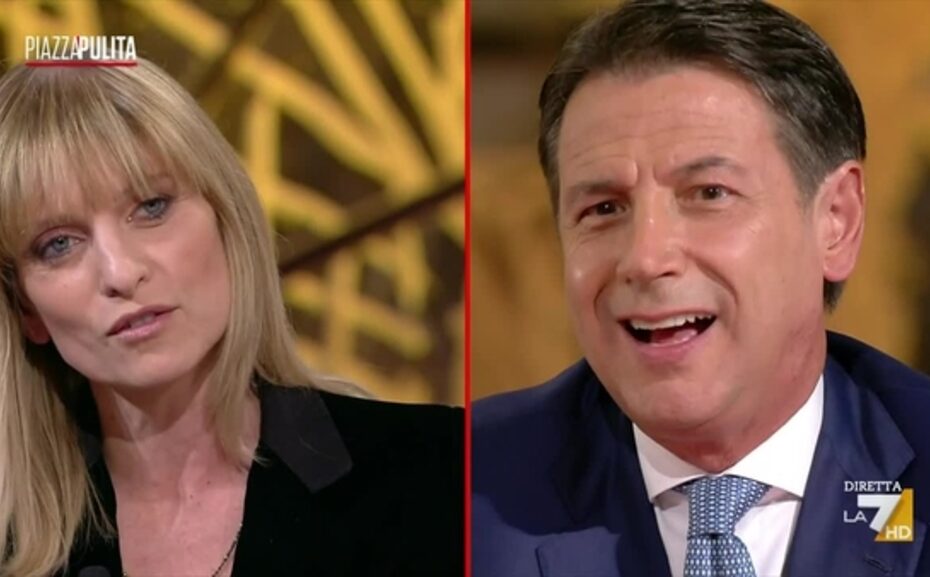 La giornalista fa infuriare Conte durante Piazzapulita