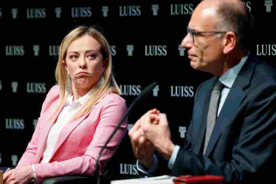 Letta terrorizzato dalla Meloni a pochi giorni dal voto