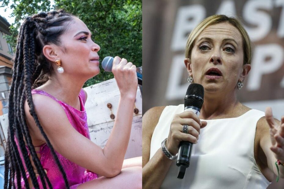 Elodie torna ad attaccare Giorgia Meloni