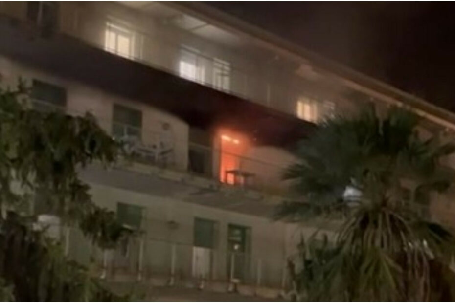 Incendio all'ospedale di Pietra Ligure