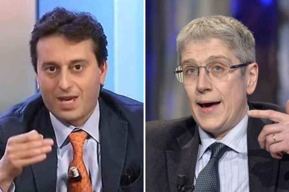 Scontro furioso tra Mario Giordano e David Parenzo