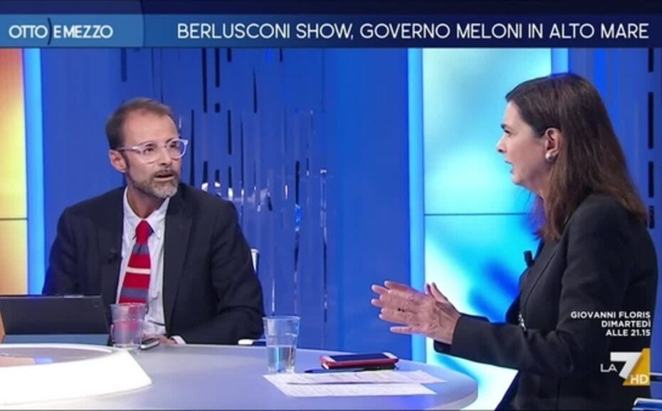 Laura Boldrini sbotta in diretta durante Otto e mezzo