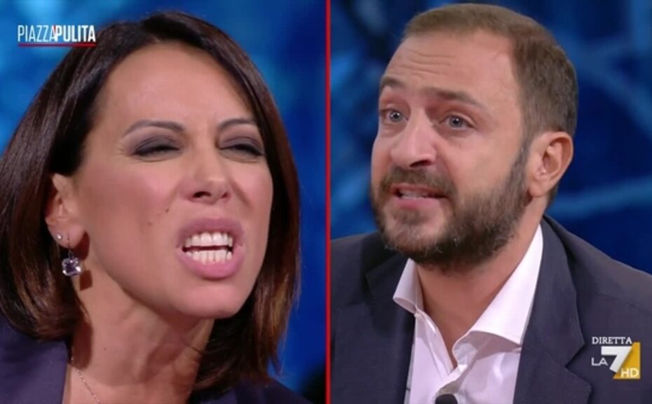 L’incredibile insulto a Nunzia De Girolamo in diretta tv durante Piazzapulita
