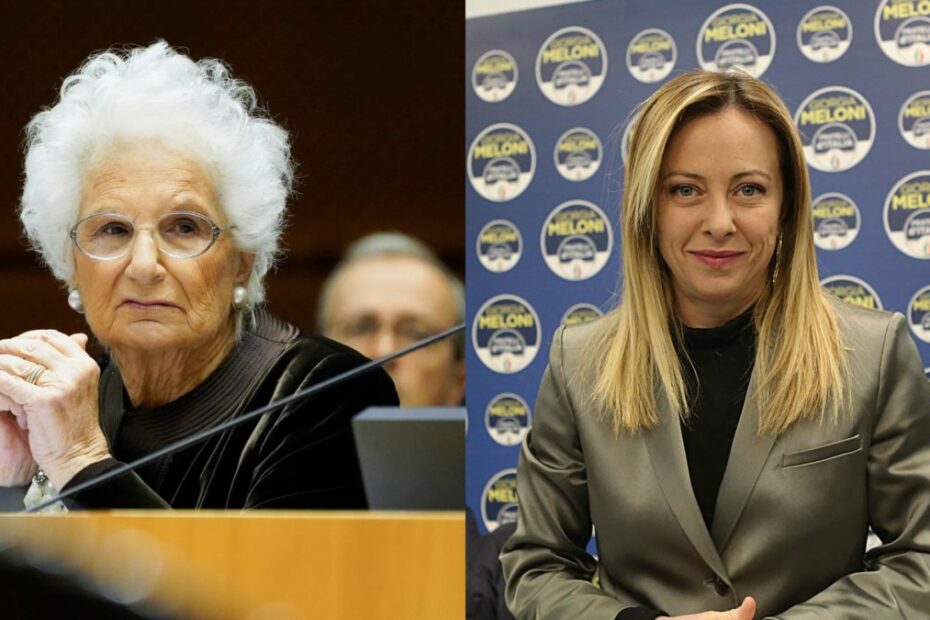 Liliana Segre, ospite di Fabio Fazio, non si fida di Giorgia Meloni