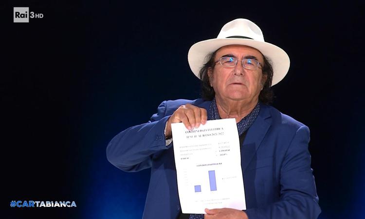 Bollette alle stelle: la protesta di Al Bano in diretta a Cartabianca