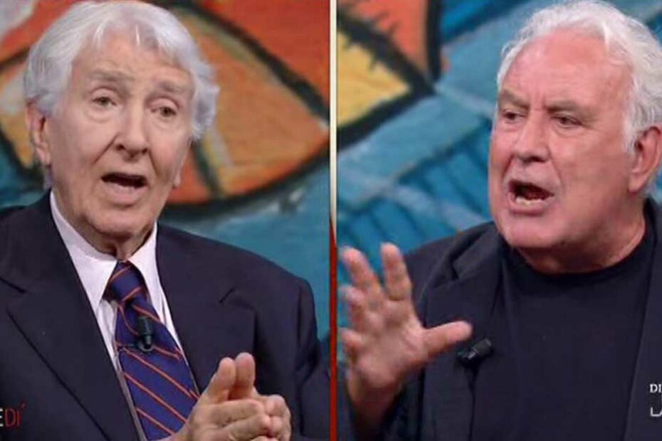 Lite furiosa su Draghi tra Augias e Santoro durante Dimartedì