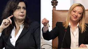 Laura Boldrini terrorizzata da Giorgia Meloni