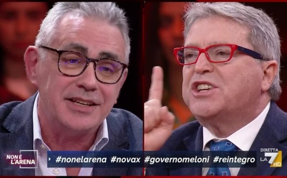 Lo scontro furioso tra Pregliasco e Amici a Non è l’Arena