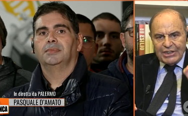 Bruno Vespa furioso con un percettore di reddito di cittadinanza