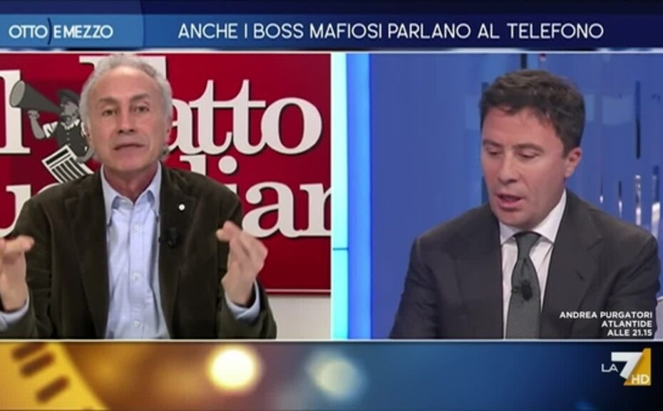 Putiferio dalla Gruber, Marco Travaglio protagonista