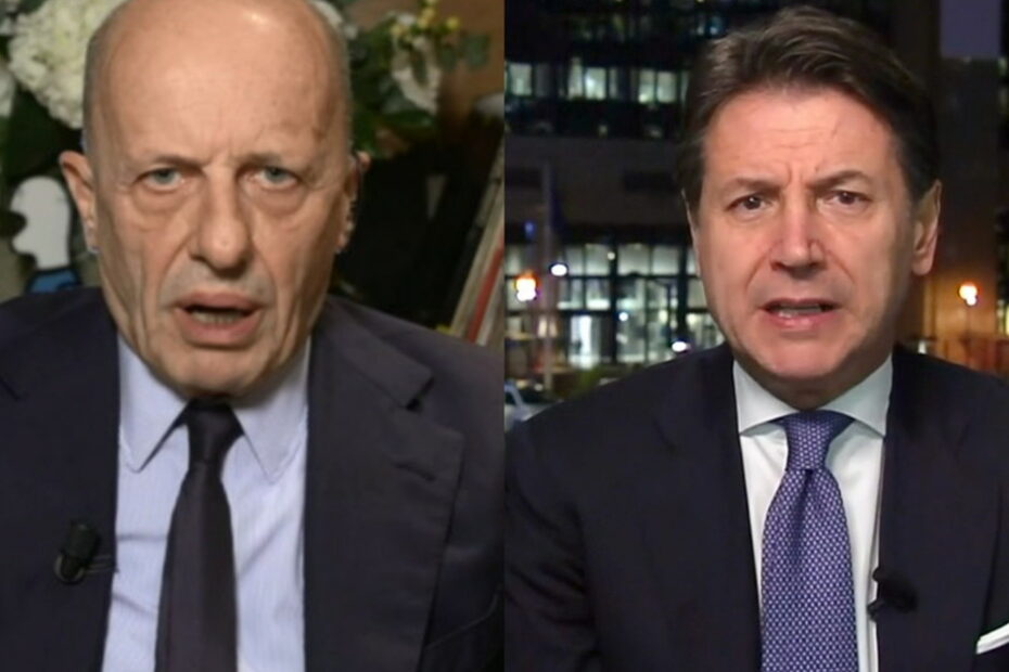Sallusti insulta Conte in diretta a Dimartedì