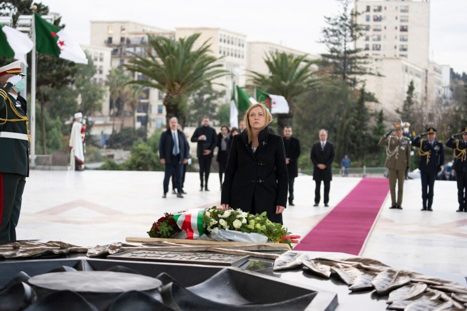 Giorgia Meloni in visita in Algeria
