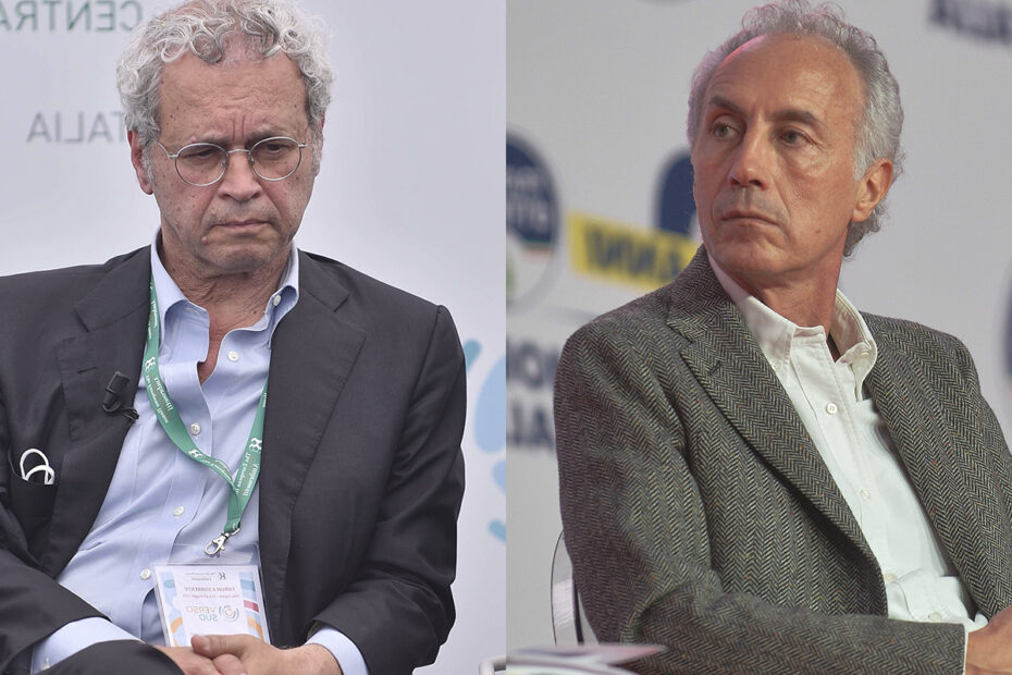 Mentana minaccia Orsini ma Travaglio lo difende