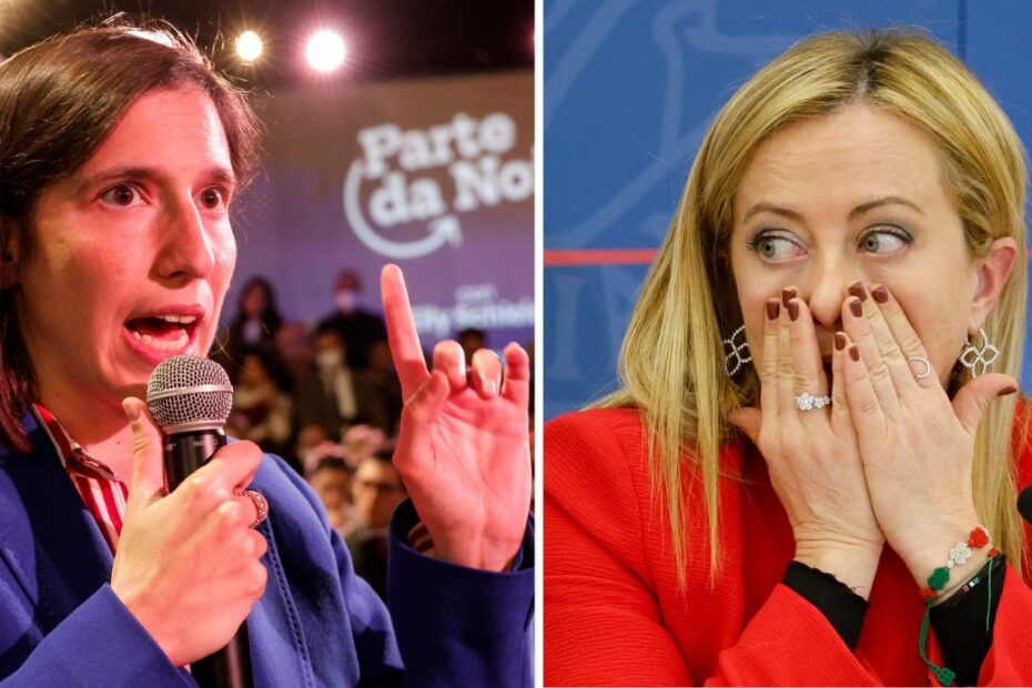 Elly Schlein sfida Giorgia Meloni