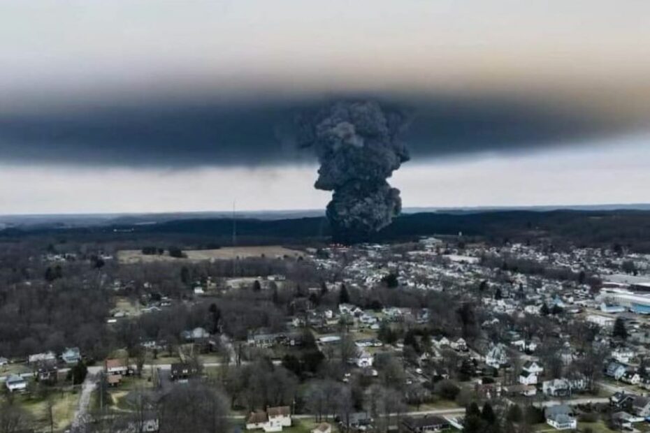 incidente ferroviario Ohio Palestine