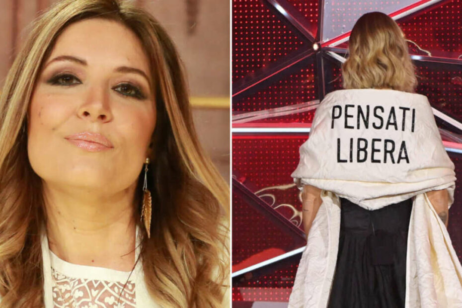 Lucarelli Ferragni monologo Sanremo