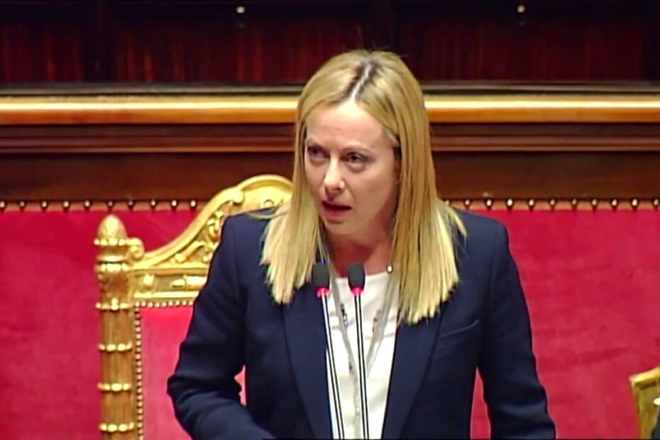 Giorgia Meloni migranti Senato