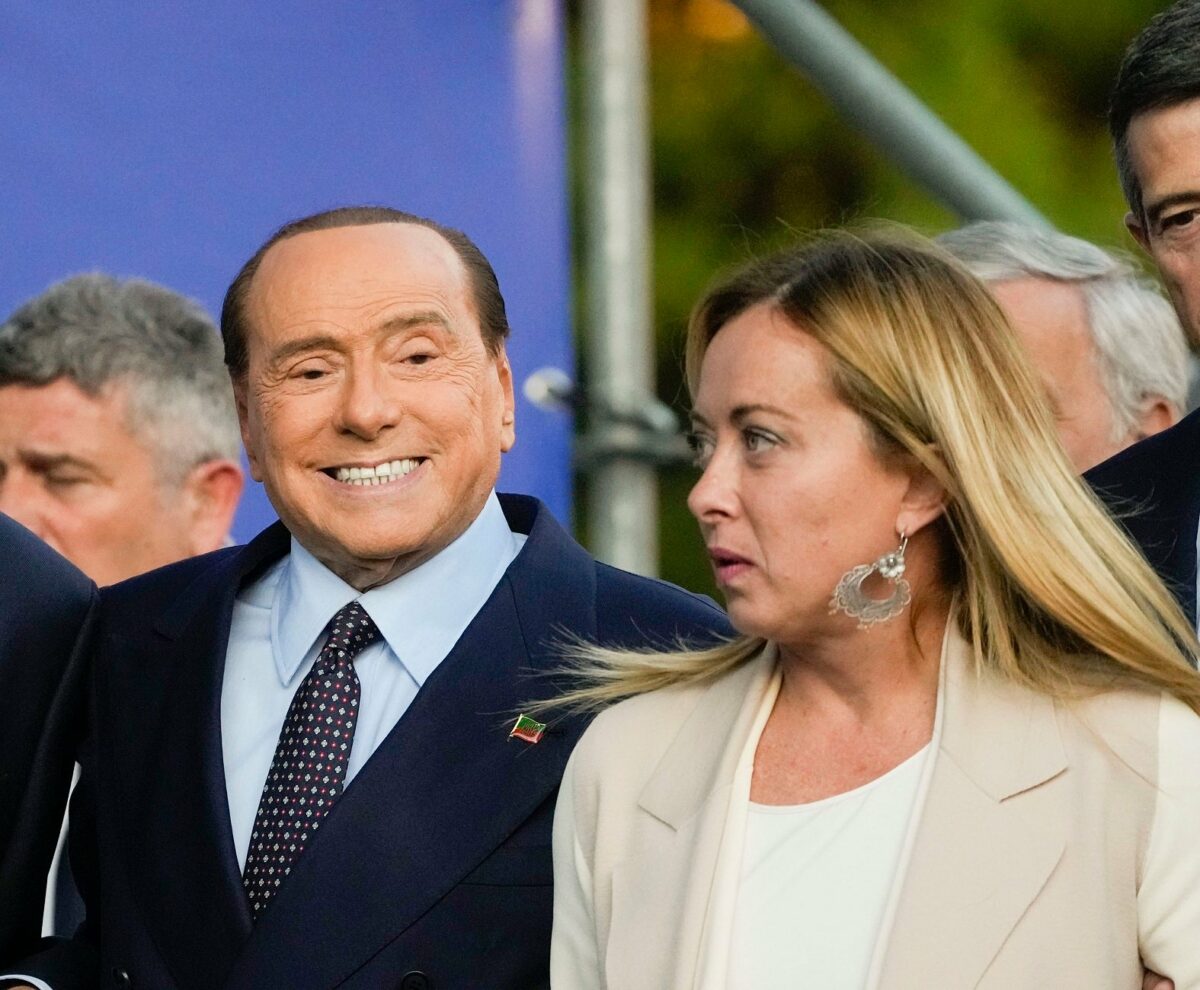 25 aprile Meloni Berlusconi