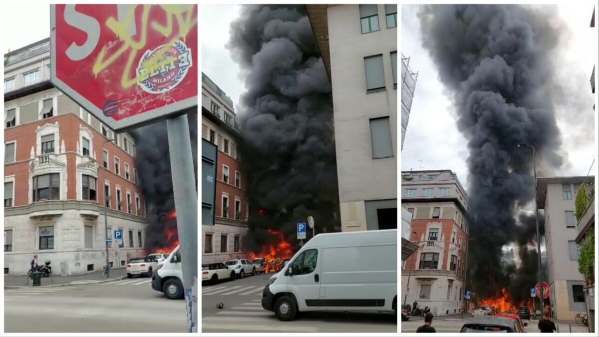 Milano esplosione camion bombole