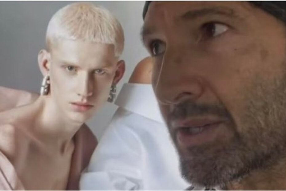 Walter nudo Valentino pubblicità