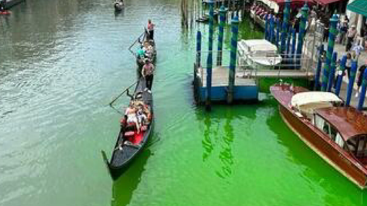 Venezia canal grande verde mistero