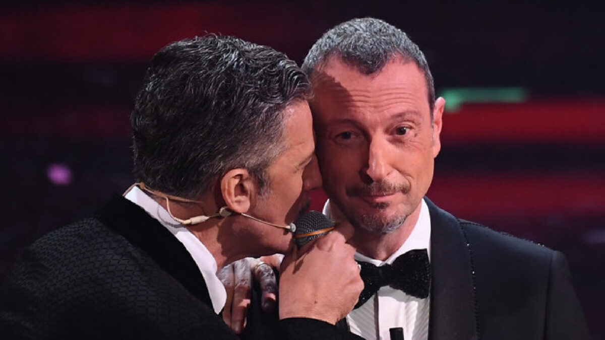 Fiorello Amadeus Sanremo scherzo