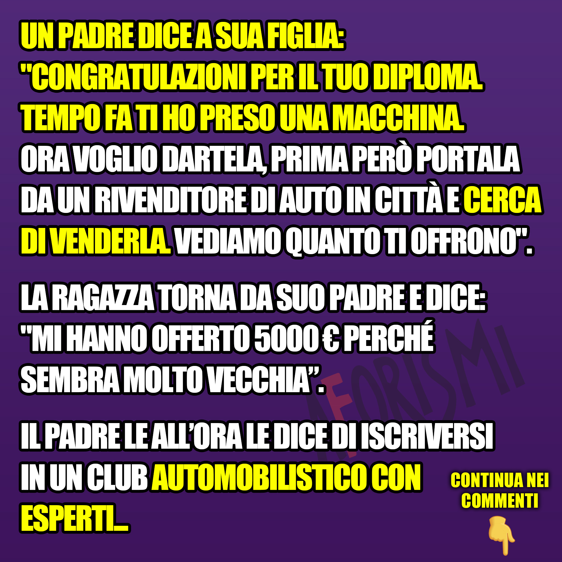 Olivia Samuel - Biglietto Di Auguri Per La Patente Della Figlia, Formato Medio (A5) Con Busta, Finitura Lucida E Disegno Simpatico