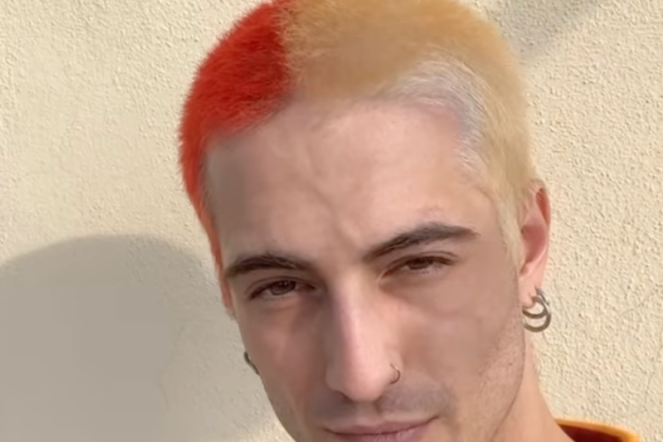 Damiano David dei Maneskin in versione romanista